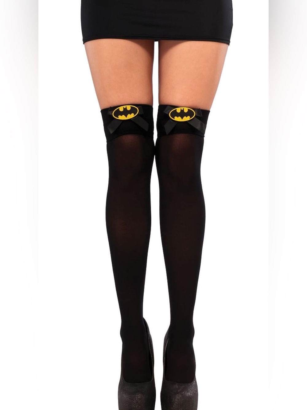 Rubies DC Comics Batgirl Stockings Adult Women’s One Size Black Hosiery Sexy